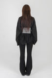 BLOCK LINE HALTER SLEEVELESS