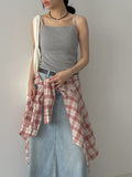 Linen Vintage Check Overfit Shirt