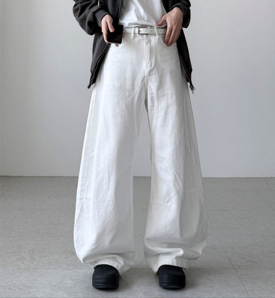 【YOURNUS】Adam Curve Wide Pants YOURNUS (ユアノス) - アダムカーブワイドパンツ / Adam Curve