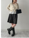 Lace Frill Short Sleeve T-Shirt
