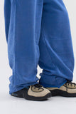 Cut-off washed sweatpants