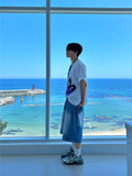 Light Sandwashing Spec Blue Denim Pants