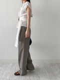 Hepburn Wrap Boat Neck Blouse