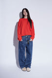 logo print denim