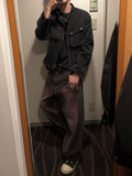 Pink Teen Black Washed Denim