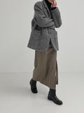 Oat Mohair Over Fit Coat Jacket