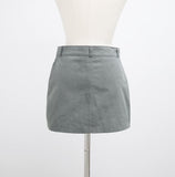 Eden Zipper Pants Mini Skirt