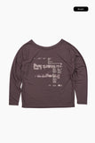 Gaussian off-shoulder tee