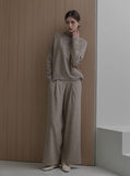 [Premium] Jenne Mock Neck Ribbed Knit Pants