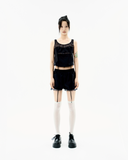 Reversible Plaid Track Shorts