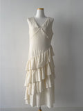 Bohemian Tiered Sleeveless Long One Piece