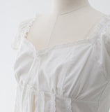 Arora shirring ribbon t-shirt