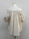 Nylon Two-Way Flare Blouse