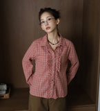 Annie Check Frill Shirt