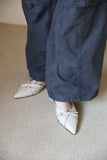 Twist Leather Mule