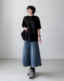 Noir Half Knit T-shirt