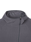 Grid Slash Zip Up