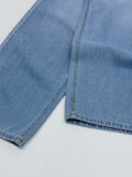 206 Back Pocket Balloon Fit Wide Denim Pants