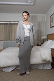 High Roll Up Long Skirt