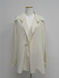 Quarter Two-Way Wrap Long Blouse