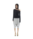 Asym Shoulder Scarf Long Sleeve