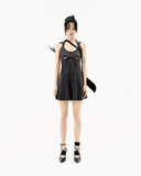 Halter Hoodie Apron Dress