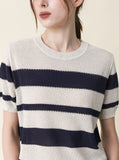 [Premium] Len Stripe Linen Knit