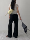 [unisex] Cotton flare bootcut pants