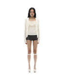 Ruffled Drape Cardigan