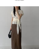 Kanna Linen H-Line Long Skirt