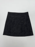 Nubuck Suede Mini Skirt