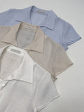 Yoru Pintuck Cap Sleeve Blouse
