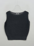 Nana See-through Round Neck Vest