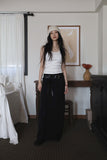Tie banding long skirt