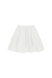 PRTN) Pintuck Flare Mid Length Skirt