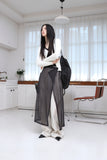 Nylon Part Mesh Pants