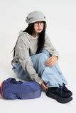 Contrast hood string t-shirt