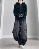 Tei Black String Cargo Denim