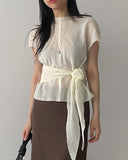Cutting Yoru Wrap Blouse