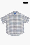 Fray check short sleeve shirt