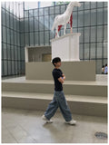 Lef Two-Pocket Curved Denim Pants