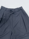 Million Pleated Banding Wide Slacks