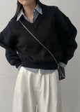 [Plan] Pintuck Daily V-Neck Knit