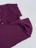 Bintz Two-Button Short Sleeve Knit Vest