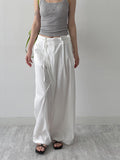 Unbalance Nylon Strap Wide Pants