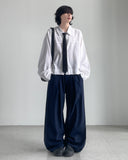 Yuushi Pintuck Wide Pants