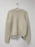 Frilled See-Through Layered Knit
