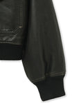 VINTAGE WASHED FUR LEATHER JACKET