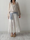 Waltz See-through Zip-up Blouse