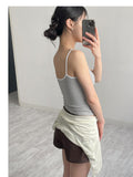 Stripe Bra Top Sleeveless